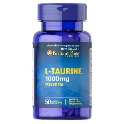 Puritan's Pride Taurine 1000 mg 50 таб. 02951 фото