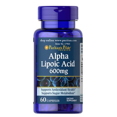 Puritan's Pride Alpha Lipoic Acid 600 mg 60 капсул 017965 фото