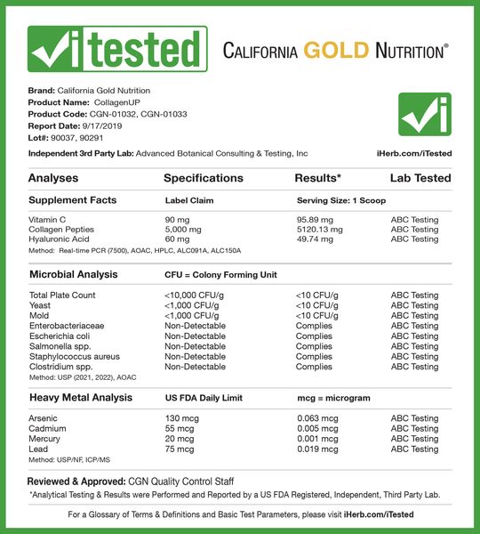 California Gold Nutrition CollagenUP 5000 206 грам, 40 порцій (206 грам) 904 фото