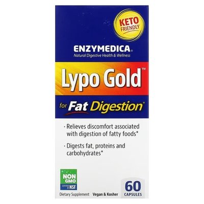 Enzymedica Lypo Gold For Fat Digestion 60 капсул ENZ-98130 фото