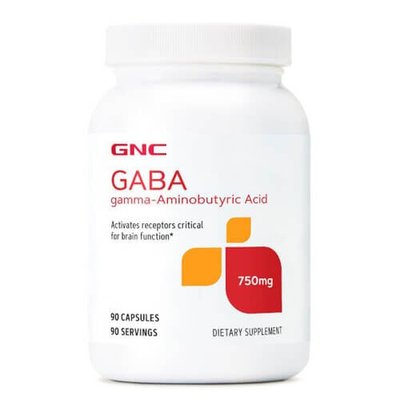 GNC GABA 750 mg 90 капс 1048 фото
