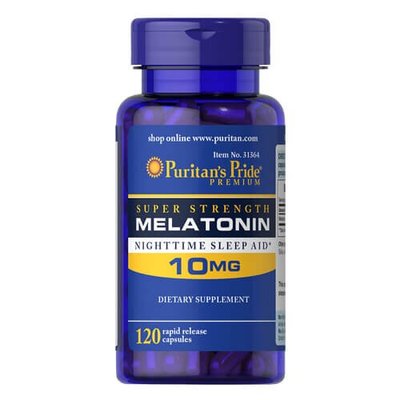 Puritan's Pride Melatonin 10 mg 120 капс 31364 фото