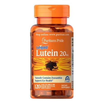 Puritan's Pride Lutein 20 mg with Zeaxanthin 120 капс 04904 фото