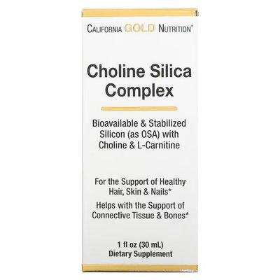 California Gold Nutrition Choline Silica Complex 30 ml CGN-01597 фото