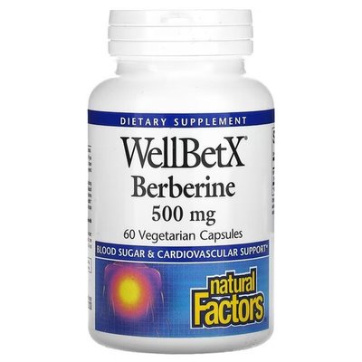 Natural Factors WellBetX Berberine 500 mg 60 капсул NFS-03544 фото