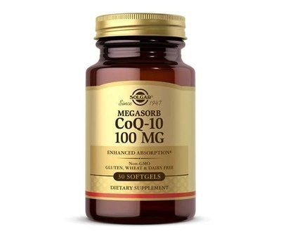 Solgar Megasorb CoQ-10 100 mg 30 капсул SLG312 фото