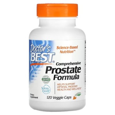 Doctor's Best Comprehensive Prostate Formula 120 рослинних капсул DRB-00085 фото