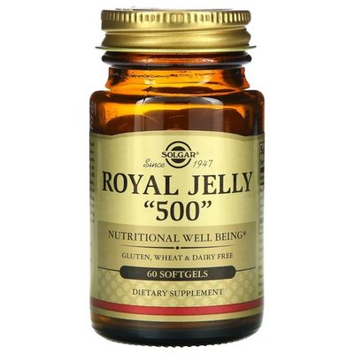 Solgar Royal Jelly "500" 60 капсул SOL-2431 фото