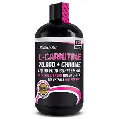 L-Carnitine Liquid 70 000 + Chrome 500 мл, Апельсин 152 фото