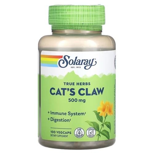 Solaray Cats`s Claw Bark 500 mg 100 капсул SOR-01125 фото