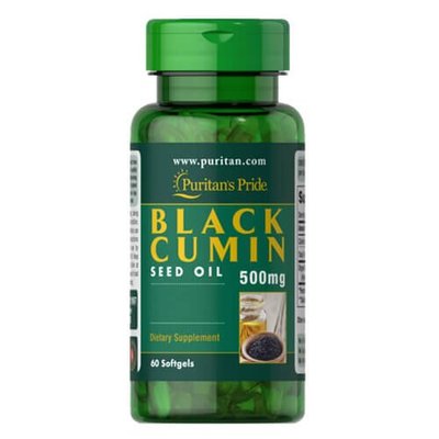 Puritan's Pride Black Cumin Seed Oil 500 mg 60 рідких капсул 21657 фото