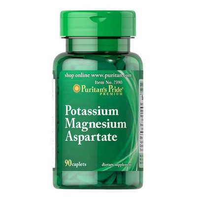 Puritan's Pride Potassium Magnesium Aspartate 90 таб. 07390 фото