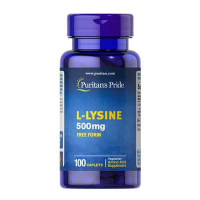 Puritan's Pride L-Lysine 500 mg 100 таб 03060 фото