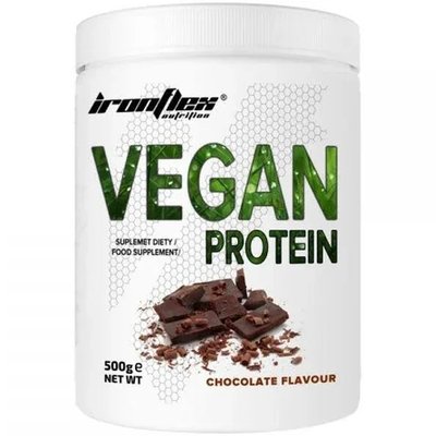 Ironflex Vegan Protein - 500 g, Шоколад 01994 фото