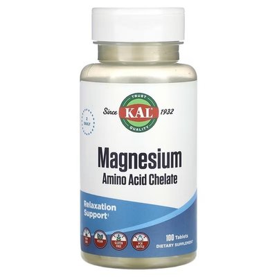 KAL Magnesium Amino Acid Chelate 100 таблеток CAL-81123 фото
