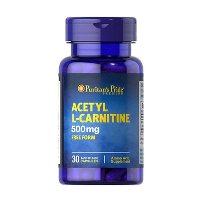 Puritan's Pride Acetyl L-Carnitine 500 mg 30 капсул 34726 фото