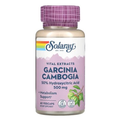 Solaray Garcinia Cambogia 500 mg 60 капсул 01647 фото