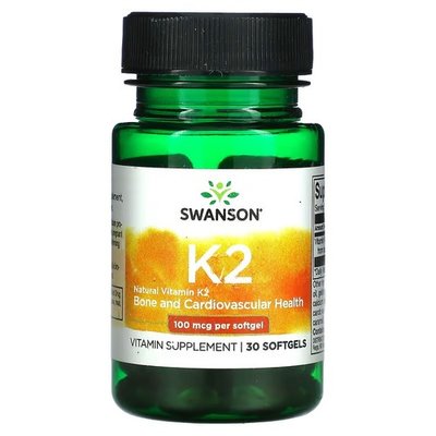 Swanson Vitamin K2 100mcg 30 капсул SW02672 фото