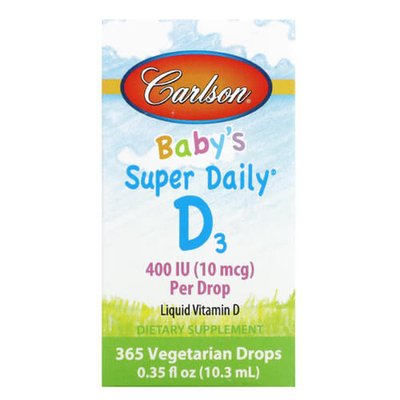 Carlson Baby's Super Daily D3 400 IU 10.3 мл 1895 фото