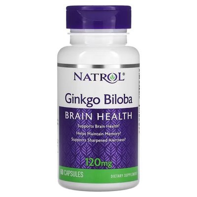 Natrol Ginkgo Biloba 120 mg 60 капсул NTL-00768 фото
