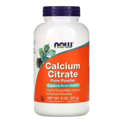 NOW Calcium Citrate Pure Powder 227 грам NOW-1240 фото
