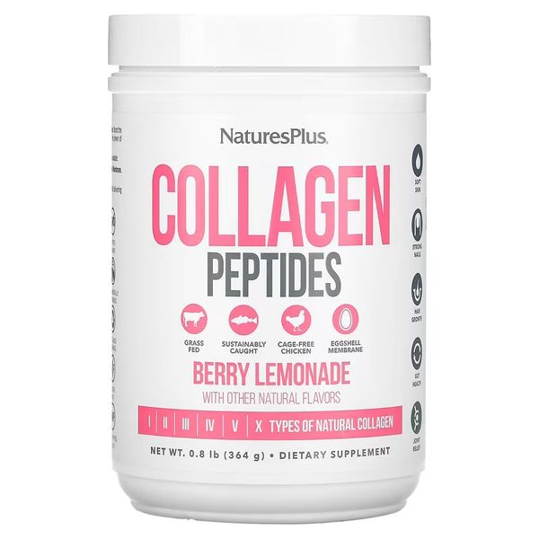 NaturesPlus Collagen Peptides 364 грам, Ваніль 2044-1 фото