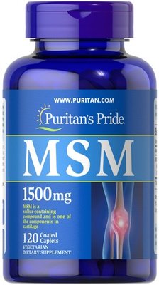 Puritan's Pride MSM 1500 mg 120 таблеток 11732 фото