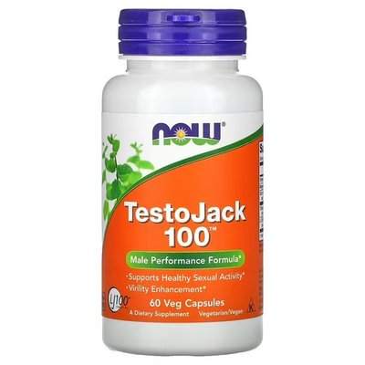NOW TestoJack 100 60 рослинних капсул NOW-02168 фото