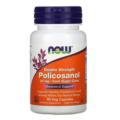 NOW Double Strength Policosanol 20 mg 90 капс 1430 фото