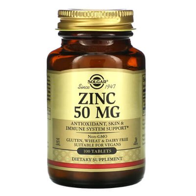 Solgar Zinc 50 mg 100 таб SOL-3720 фото