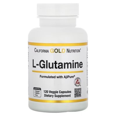 California Gold Nutrition L-Glutamine AjiPure 120 капсул 2081 фото