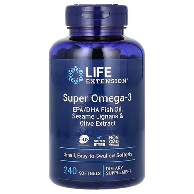 Life Extension Super Omega-3 240 капсул LEX-19862 фото