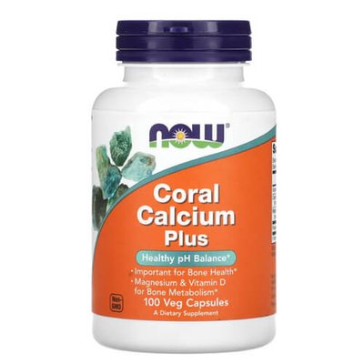 NOW Coral Calcium Plus 100 капсул NOW-1276 фото
