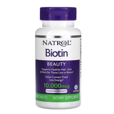 Natrol Biotin 10 000 mcg 100 таб 1843 фото