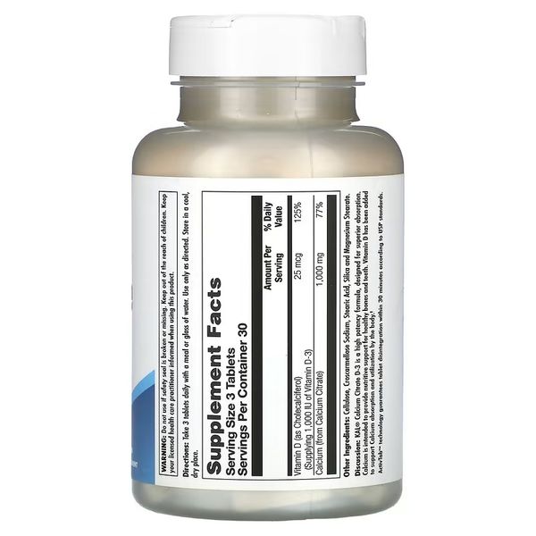 KAL Calcium Citrate D-3 90 таблеток CAL-40535 фото