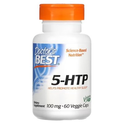 Doctor's Best 5-HTP 100 mg 60 рослинних капсул DRB-00077 фото