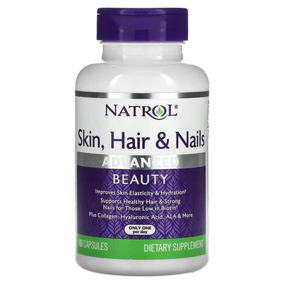 Natrol Skin Hair Nails 60 капсул 01902 фото