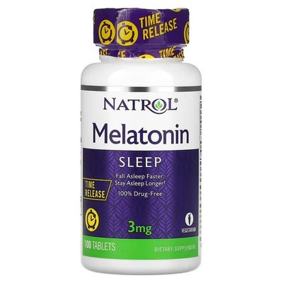 Natrol Melatonin 3 mg 100 таблеток NTL-0458 фото