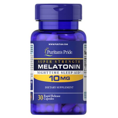 Puritan's Pride Melatonin 10 mg 30 капс 21478 фото