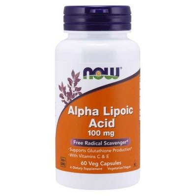 NOW Alpha Lipoic Acid 100 mg 60 капсул 06479 фото