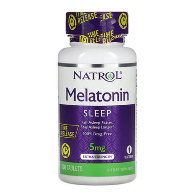 Natrol Melatonin 5 mg 100 таб NTL-4837 фото