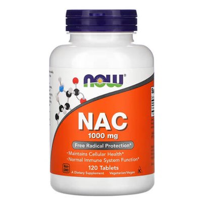 NOW NAC 1000 mg 120 таб NOW-0185 фото