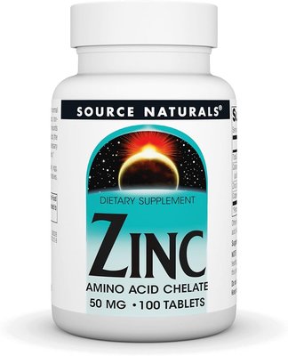 Source Naturals Zinc 50 mg 100 таблеток SNS-00329 фото