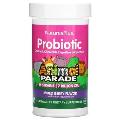 NaturesPlus Probiotic Children's 30 жувальних таблеток NAP-29944 фото