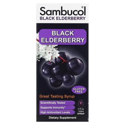 Sambucol Black Elderberry Syrup 120 ml SBL-00110 фото