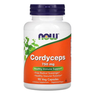 NOW Cordyceps 750 mg 90 капс 1335 фото