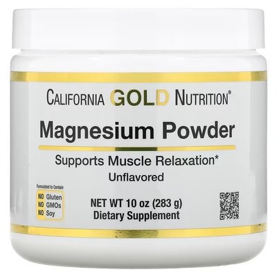California Gold Nutrition Magnesium Powder Beverage 283 g CGN-01564 фото