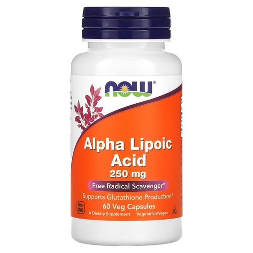 NOW Alpha Lipoic Acid 250 mg 60 капсул 6478 фото