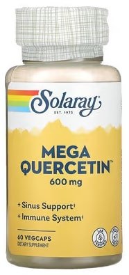 Solaray Mega Quercetin 600 mg 60 рослинних капсул SOR-44686 фото