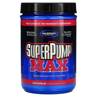 Gaspari Nutrition SuperPump Max 640 грам, Кавун 2030 фото
